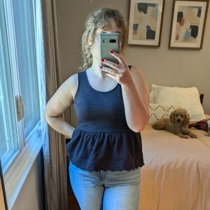 Anthropologie Peplum Tank
